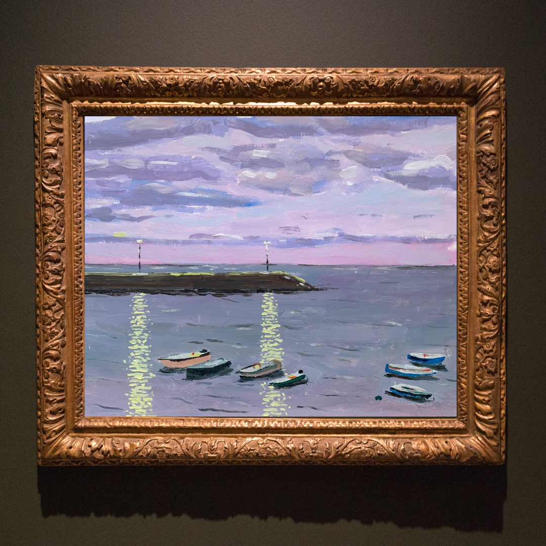 Before Escape – Original Oil Painting (25x35 cm, Framed)