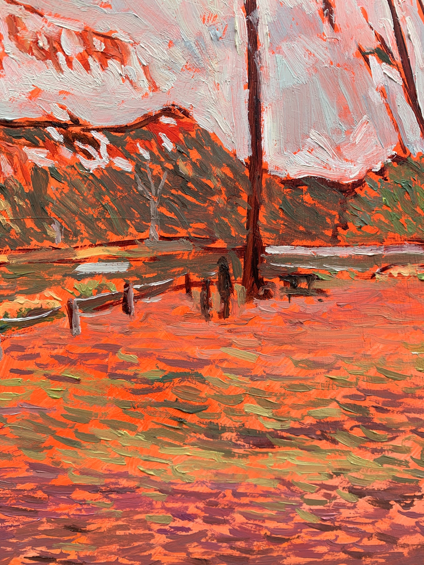 Too Much Autumn – Orijinal Yağlı Boya Tablo (25x35 cm, Çerçeveli)