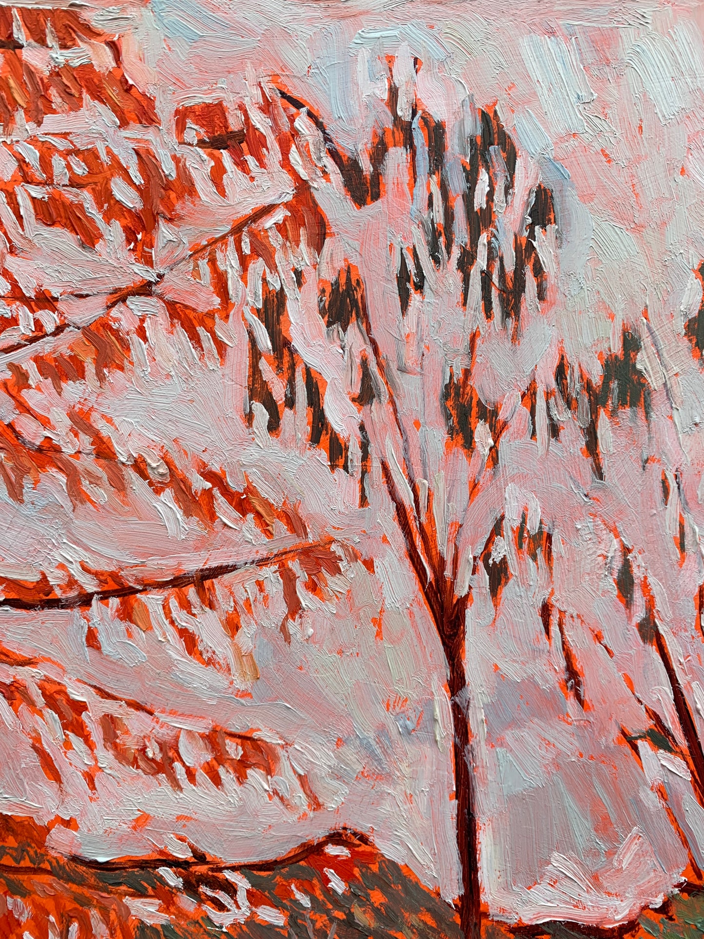 Too Much Autumn – Orijinal Yağlı Boya Tablo (25x35 cm, Çerçeveli)