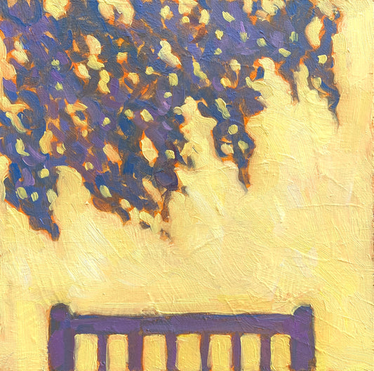Last Summer Day – Original Oil Painting (20x20 cm, Framed)