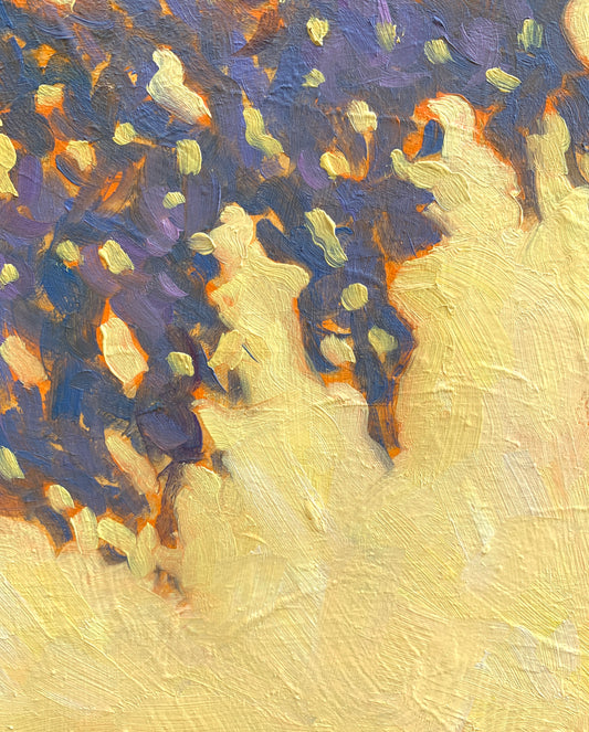 Last Summer Day – Original Oil Painting (20x20 cm, Framed)