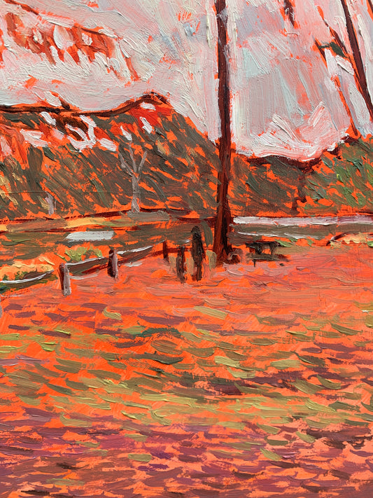 Too Much Autumn – Original Oil Painting (25x35 cm, Framed)